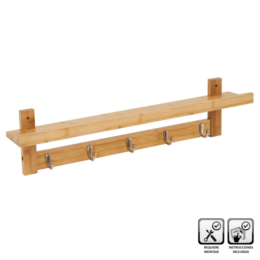PERCHERO URBAIN CON ESTANTE 74CM
