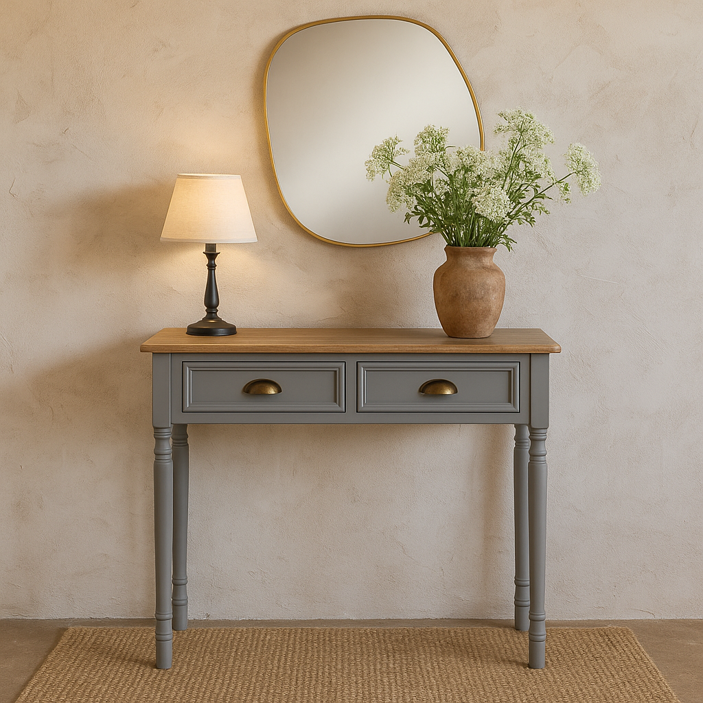 CONSOLA BIOKO GRIS 90X80CM