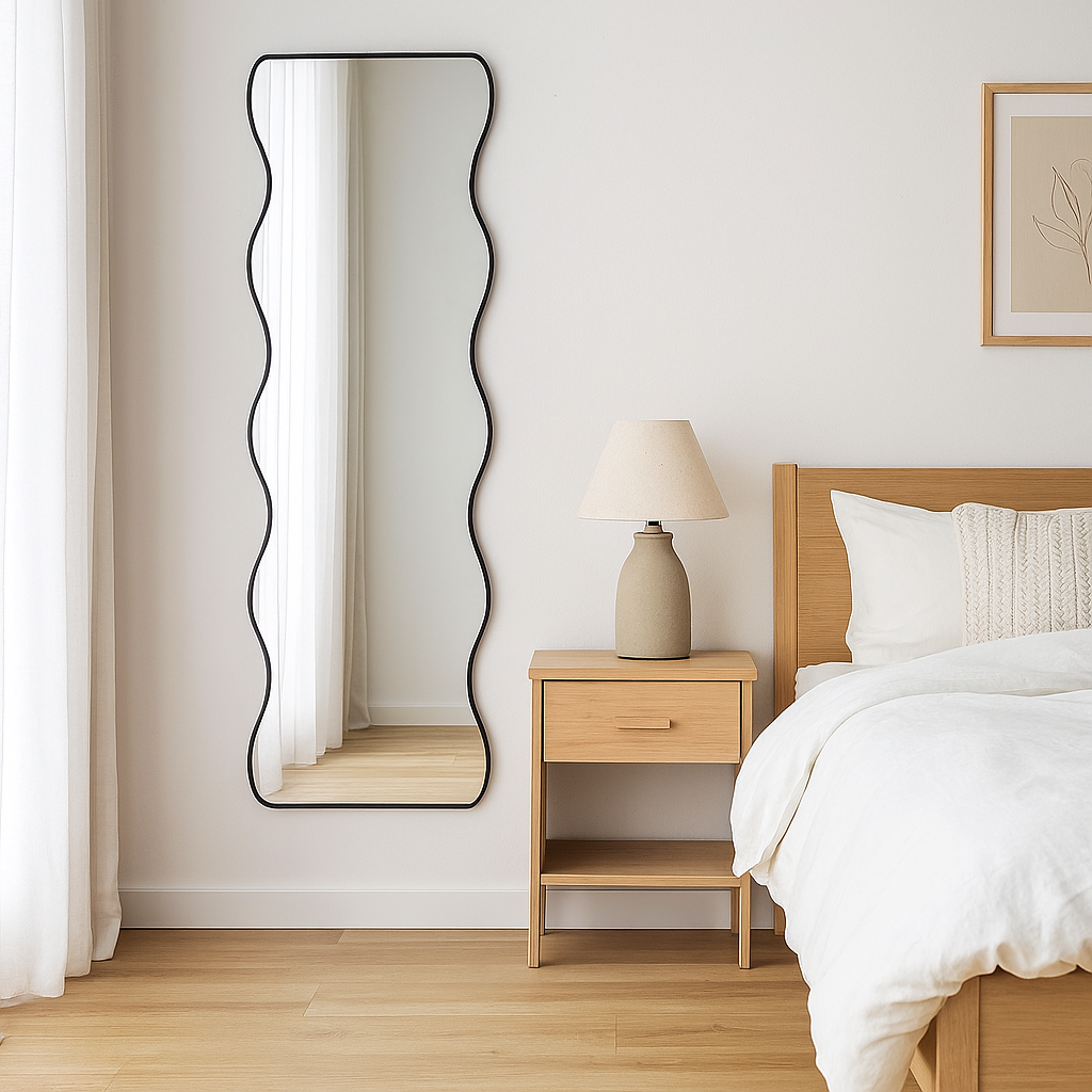 ESPEJO NUBIA METAL NEGRO 150CM