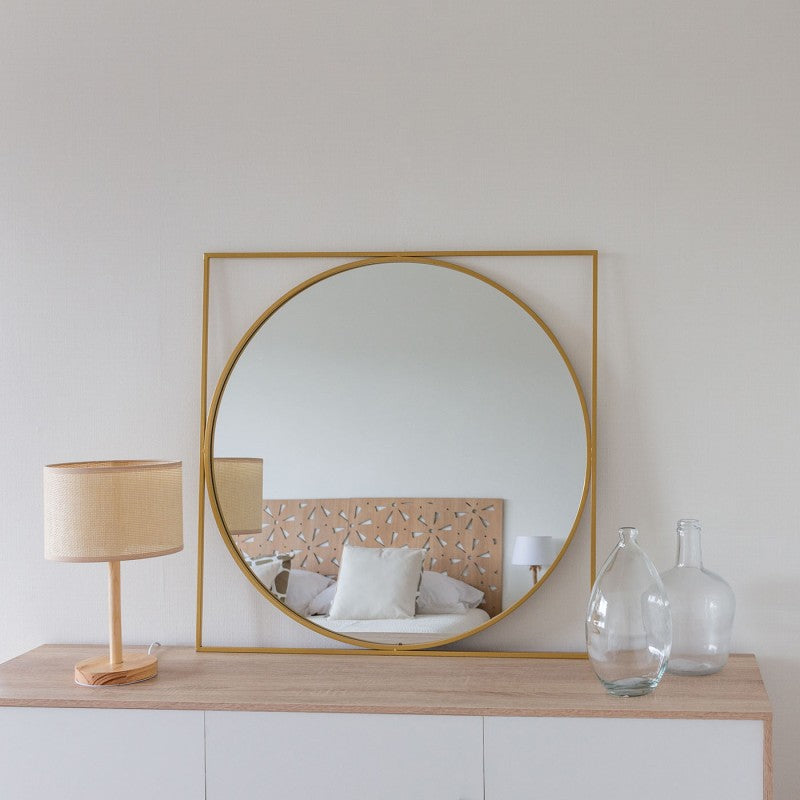 ESPEJO JANEIRO ORO 85cm