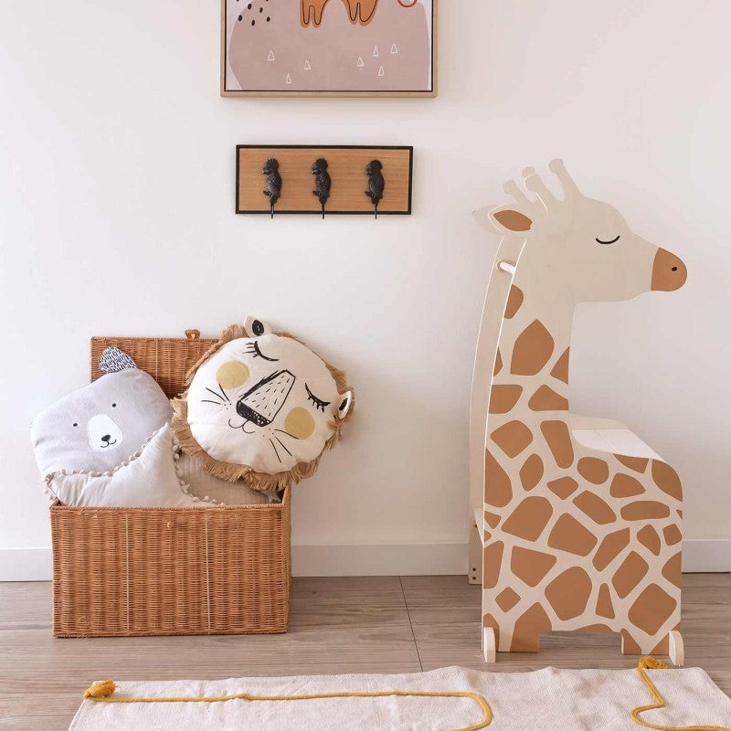 COJÍN LEÓN KAFI ALGODÓN 44cm