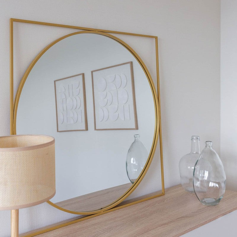 ESPEJO JANEIRO ORO 85cm