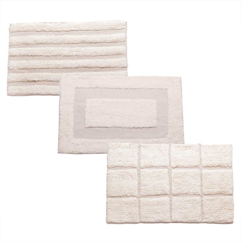 ALFOMBRA DE BAÑO LIRA BEIGE 40X60cm