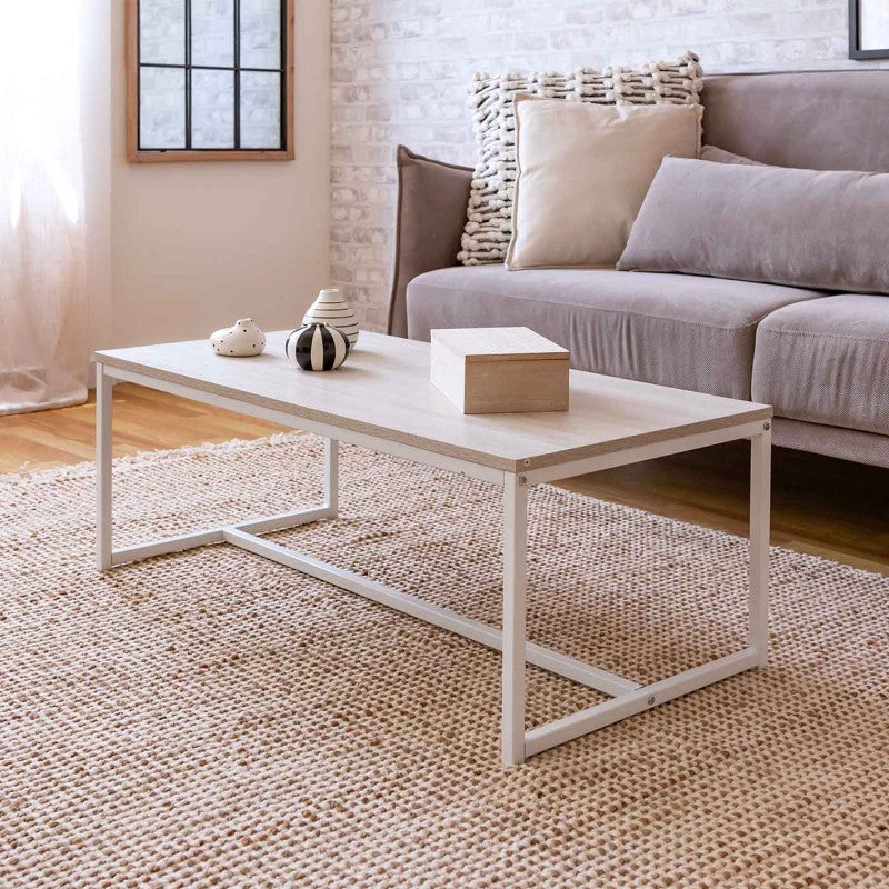 MESA DE CENTRO AGAR BLANCA 100X36cm