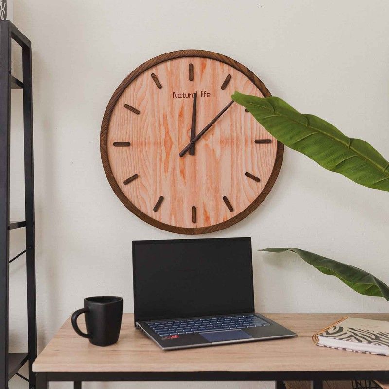 RELOJ DE PARED MATEUS NATURAL 50cm