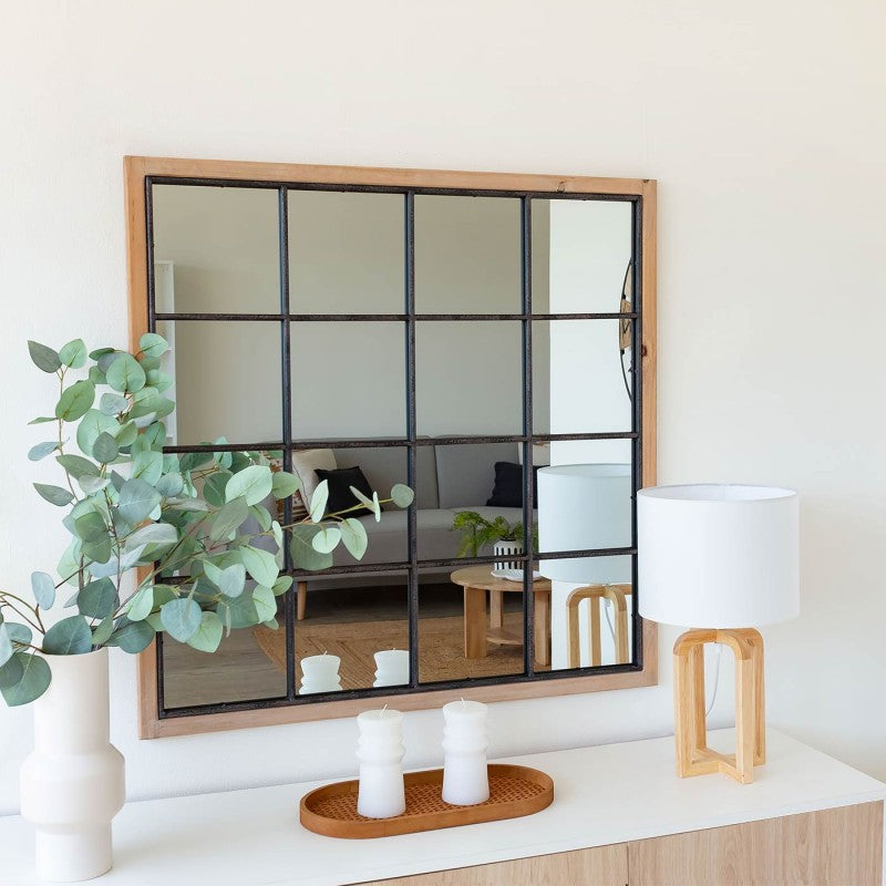 ESPEJO VENTANA BOER MADERA 90cm