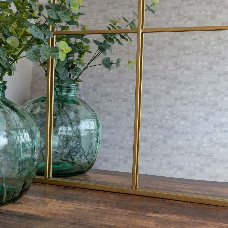 ESPEJO VENTANA BOSTON ORO 137cm