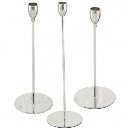 SET 3 CANDELABROS AMMER METAL 33CM