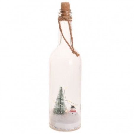 BOTELLA NAVIDAD ÁRBOL LED 30CM 4 MOD.