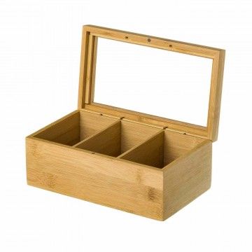 CAJA DE TÉ CARMELA BAMBÚ 22,50CM