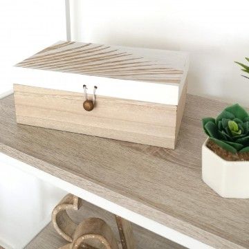 CAJA ABILA MADERA BLANCA