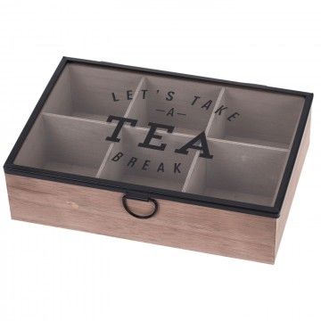 CAJA DE TÉ DEVON MADERA