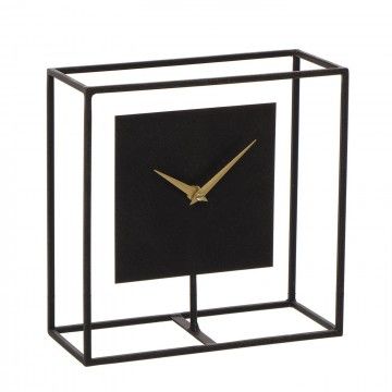 RELOJ SOBREMESA POLONIA NEGRO