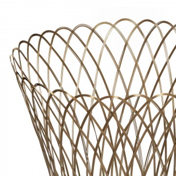 CESTA NATALIA METAL ORO