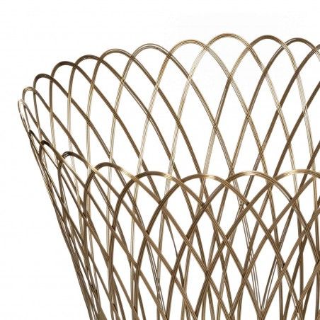 CESTA NATALIA METAL ORO