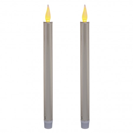 SET 2 VELAS LED BRINDISI 28CM