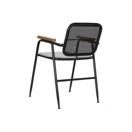 SILLA DALIAS METAL NEGRA