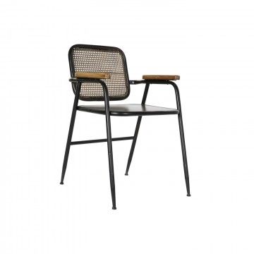 SILLA DALIAS METAL NEGRA