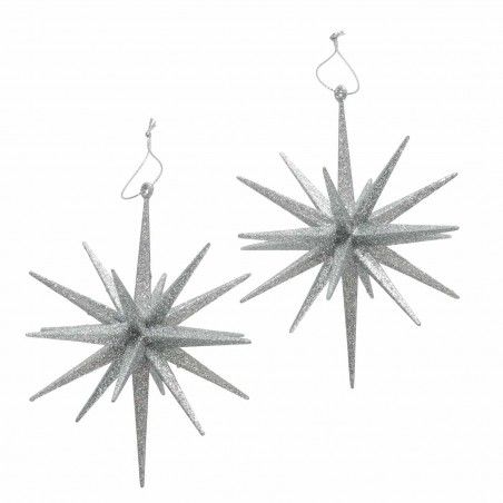 SET 2 ESTRELLAS NAVIDAD GOLDI PLATA