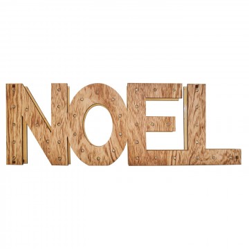 LETRAS NOEL ÁRTEKIN MADERA LED 44CM