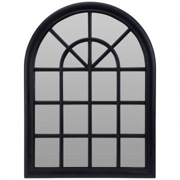 ESPEJO VENTANA BRONTE NEGRO