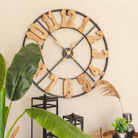 RELOJ DE PARED MAUREN METAL 79CM