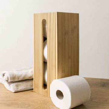 Portarrollos de papel higiénico de bambú