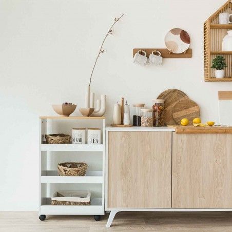 CARRITO DE COCINA BRAELO BLANCO