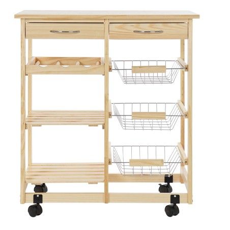 CARRITO DE COCINA DELOS NATURAL 76CM