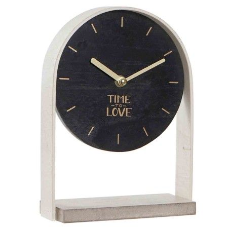 RELOJ DE MESA BRAIS MADERA 24CM