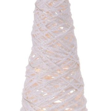 ÁRBOL NAVIDAD BIAR BLANCO LED 60CM