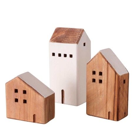 SET TRES CASAS VELQUI MADERA