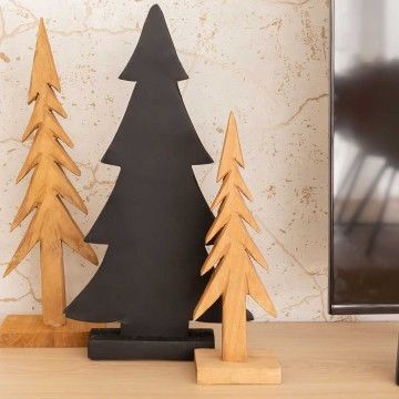 ÁRBOL NAVIDAD RANUA MADERA 32CM