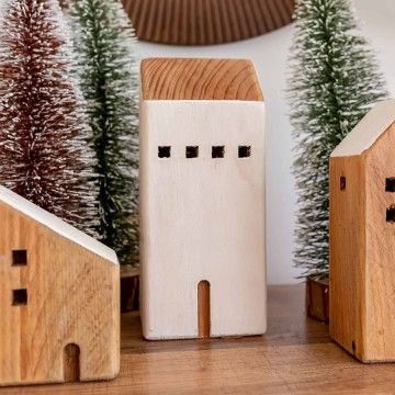 SET TRES CASAS VELQUI MADERA