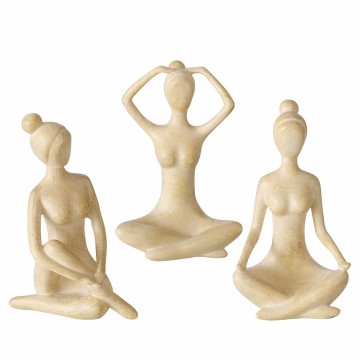 FIGURA YOGA ALDEIRE BEIGE 10CM