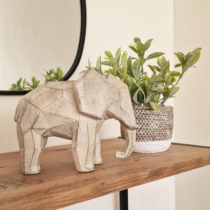 FIGURA ELEFANTE ALEIXO GRIS 15CM