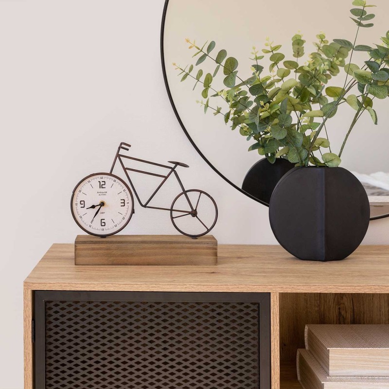 RELOJ DE MESA BICICLETA BASTER METAL