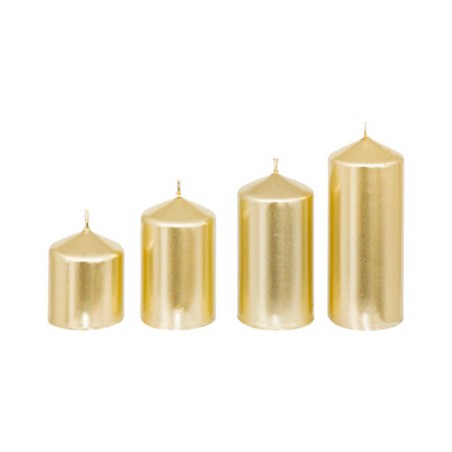 SET 4 VELAS ASTERE DORADO