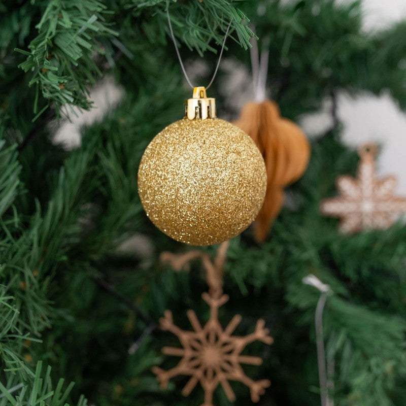 SET 9 BOLAS NAVIDAD BICARI 6cm