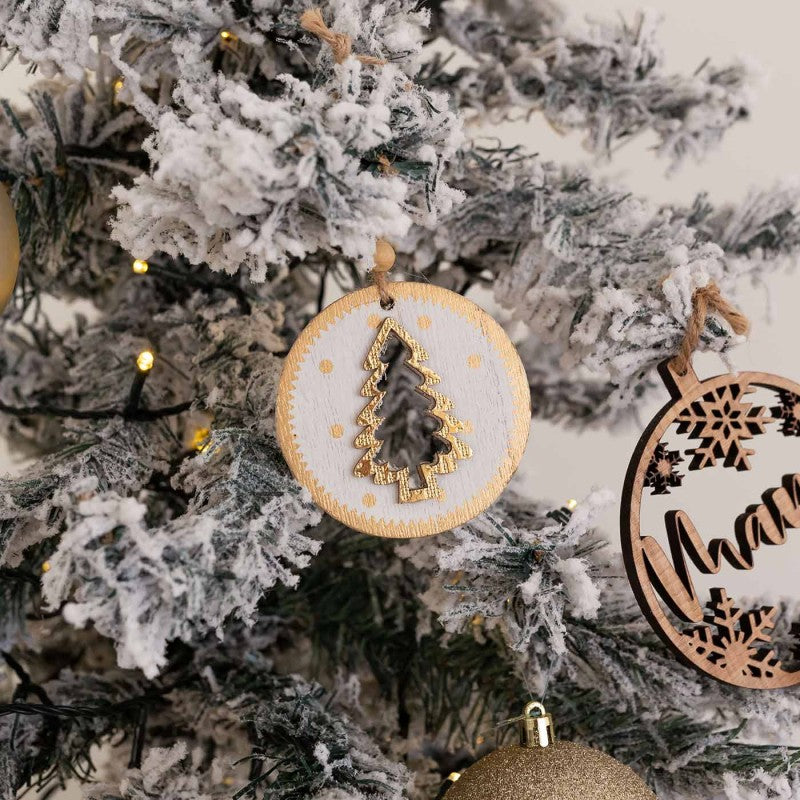 SET 2 ADORNOS NAVIDAD ELDA 8cm