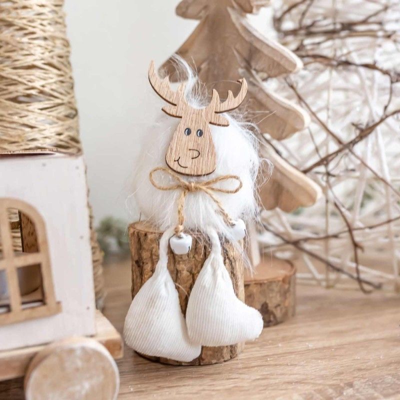 FIGURA CIERVO ROIT MADERA 17cm