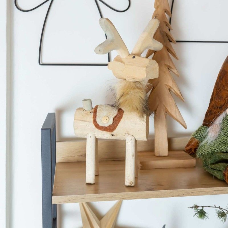 RENO NAVIDAD JASIO MADERA 37cm