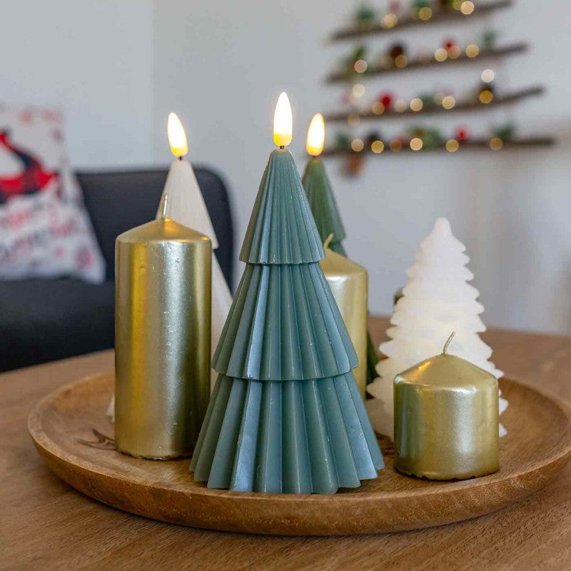 VELA ÁRBOL NAVIDAD LUA 15cm