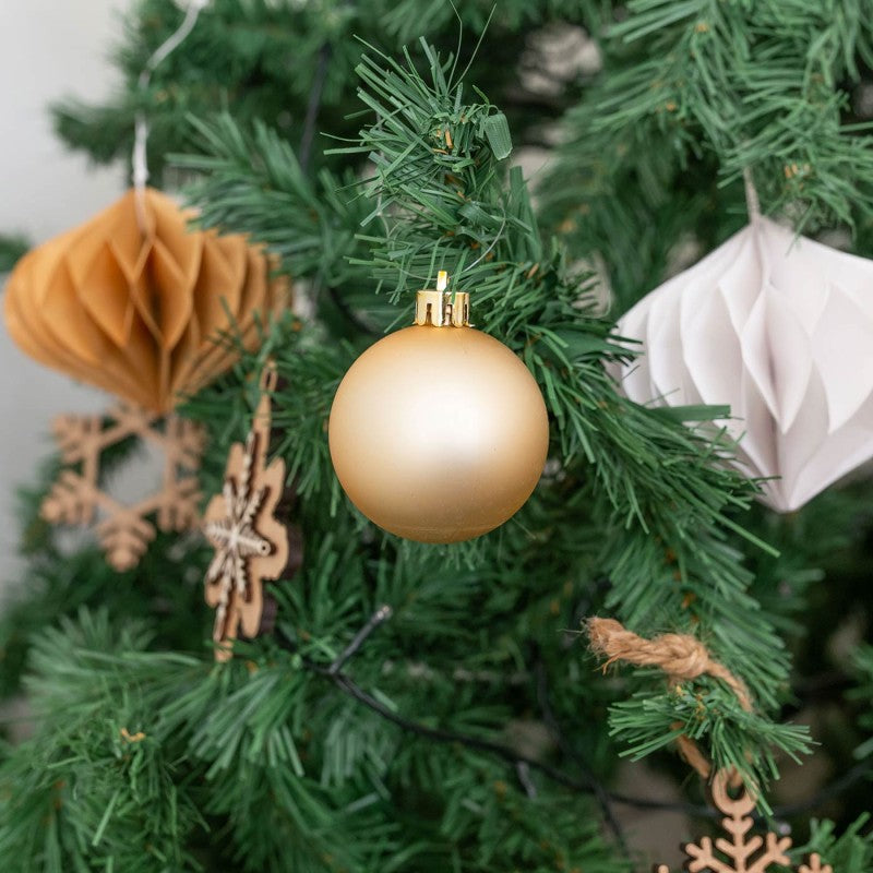 SET 9 BOLAS NAVIDAD BICARI 6cm