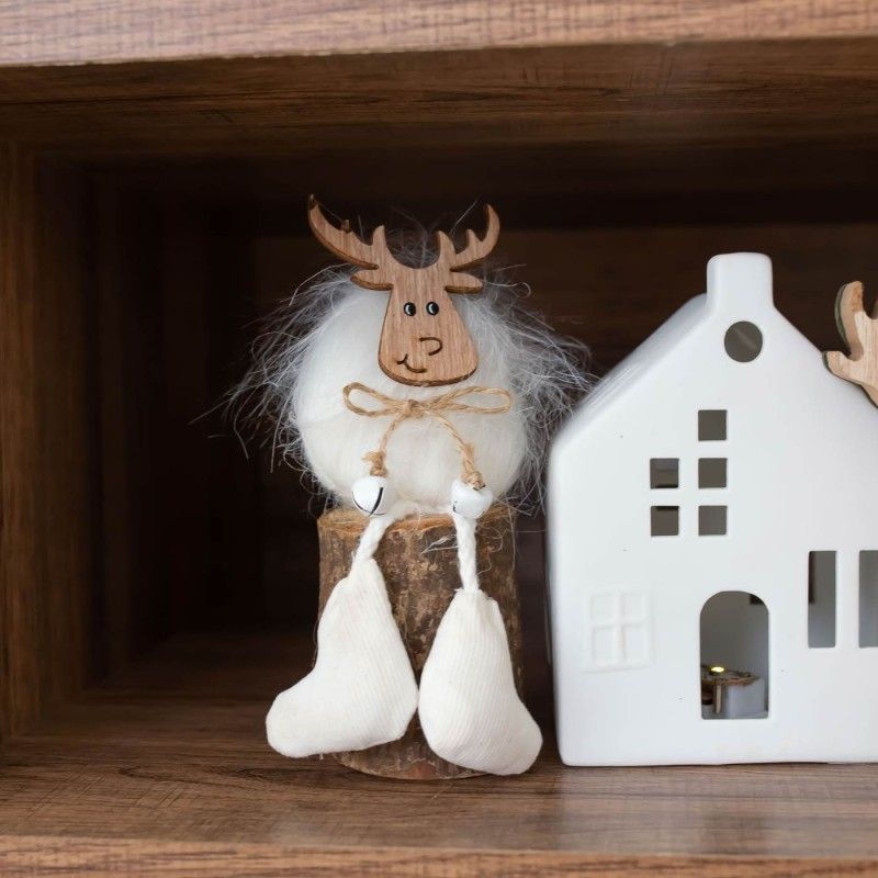 FIGURA CIERVO ROIT MADERA 17cm
