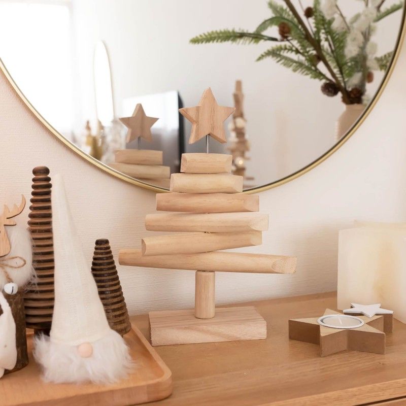 ÁRBOL NAVIDAD ELAN MADERA 26cm